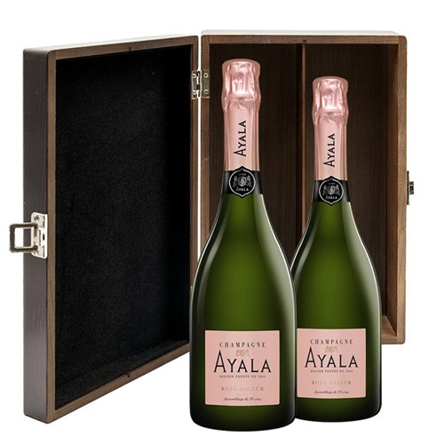 Ayala Rose Majeur Champagne 75cl Double Luxury Gift Boxed Champagne